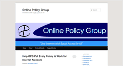 Desktop Screenshot of onlinepolicy.org