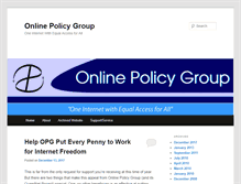 Tablet Screenshot of onlinepolicy.org